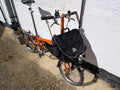 Brompton S3L folding bike 3 speed orange + bag + extended seat post.