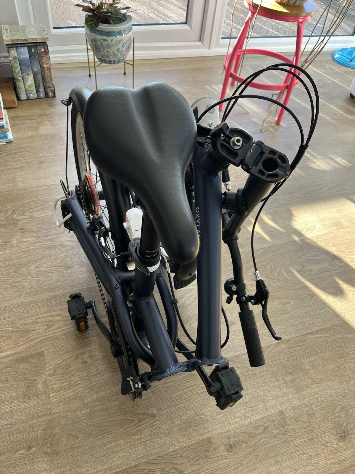 Oxylane 500 Folding Bike - Blue
