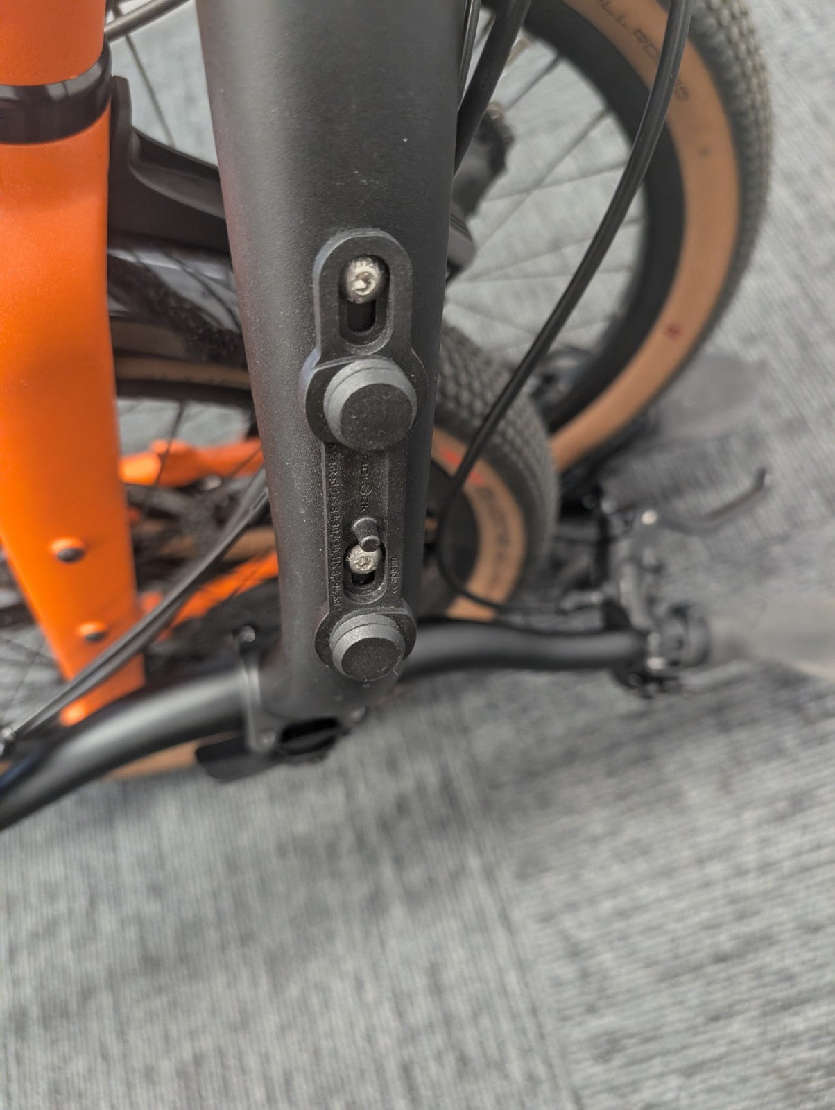 Brompton G Line 8-Speed Large Orange Excellent Condition