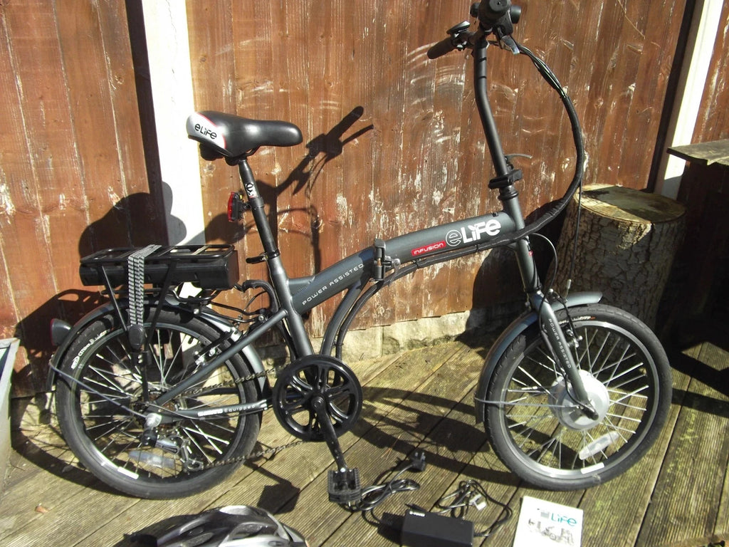 folding bike for adults, Grey, eLife Infusion, hardly used