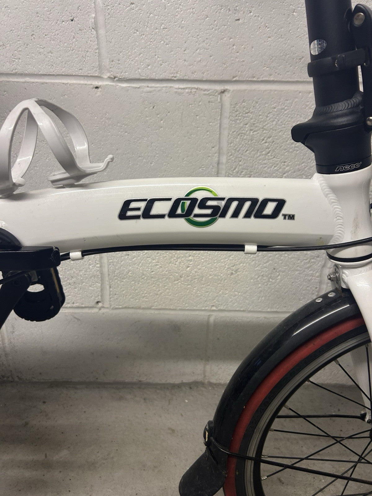Ecosmo 20AF09W Lightweight Alloy Folding City Bicycle 20" 12kg - White
