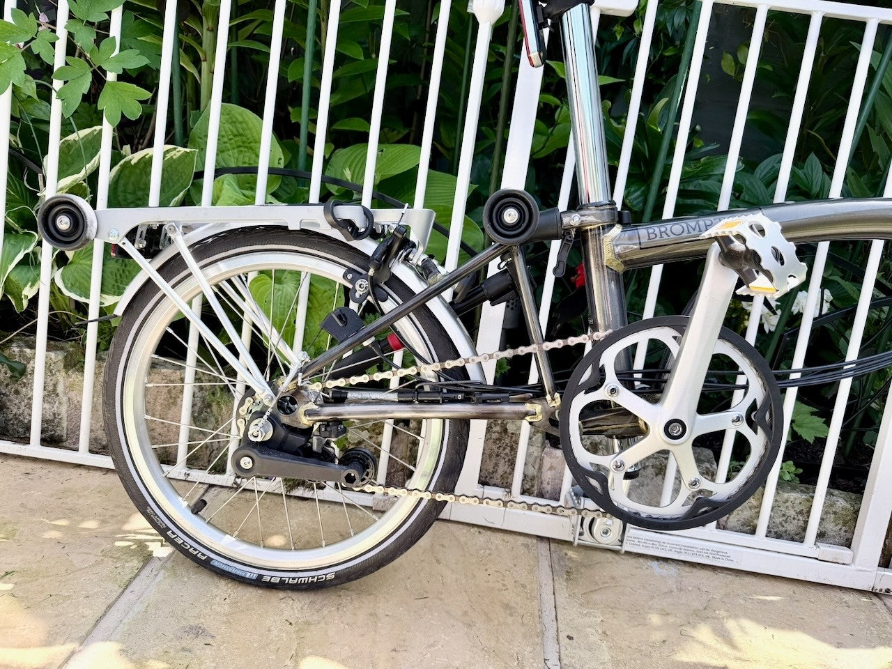Brompton M6R (conversion from M6L) Raw Lacquer finish, low mileage, v good cond