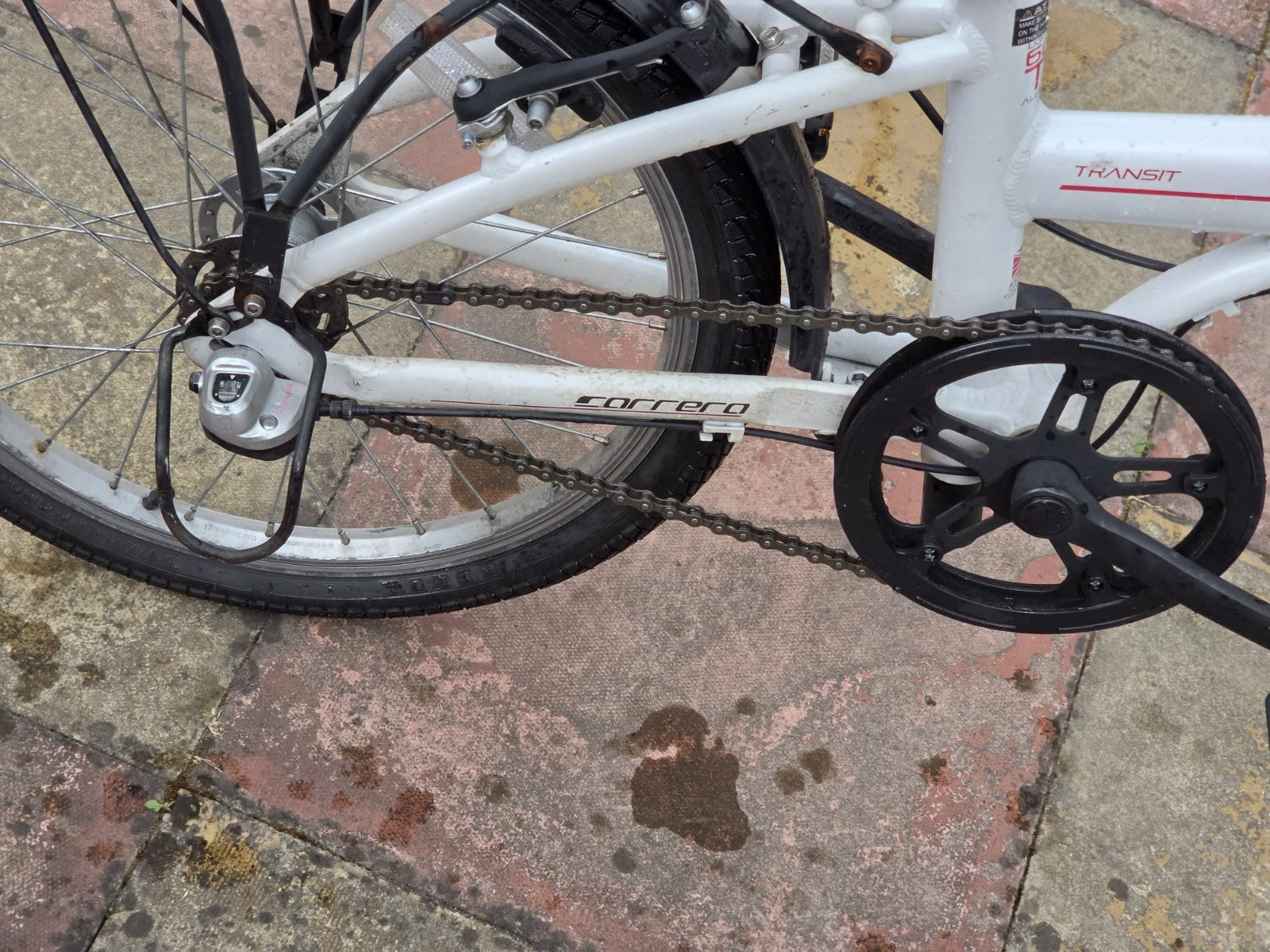 Carrera Transit good condition Folding Bike 20”wheels Aluminium Frame 3 Gears