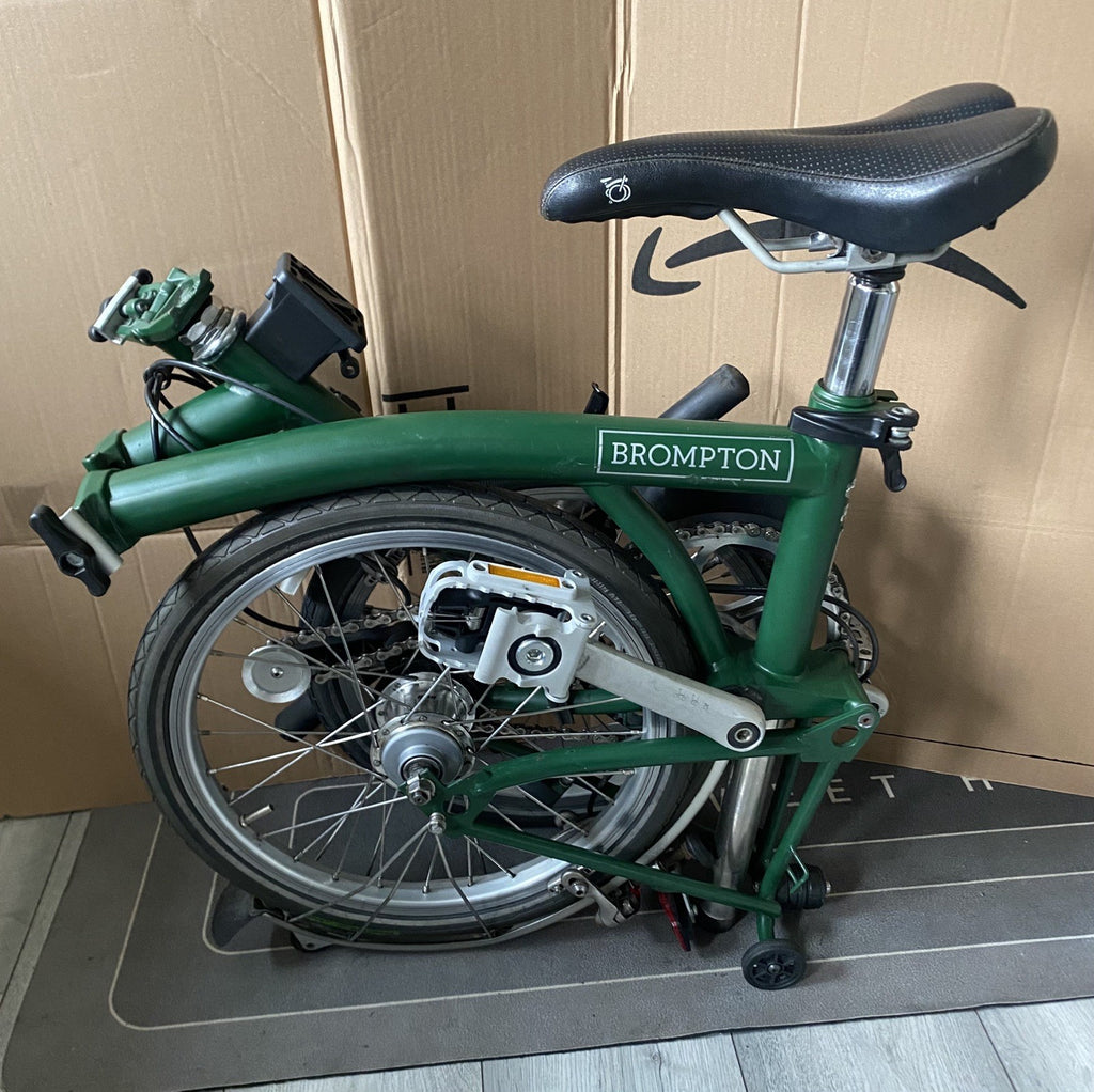 Brompton Folding commuter travel Bike S3L - Racing Green