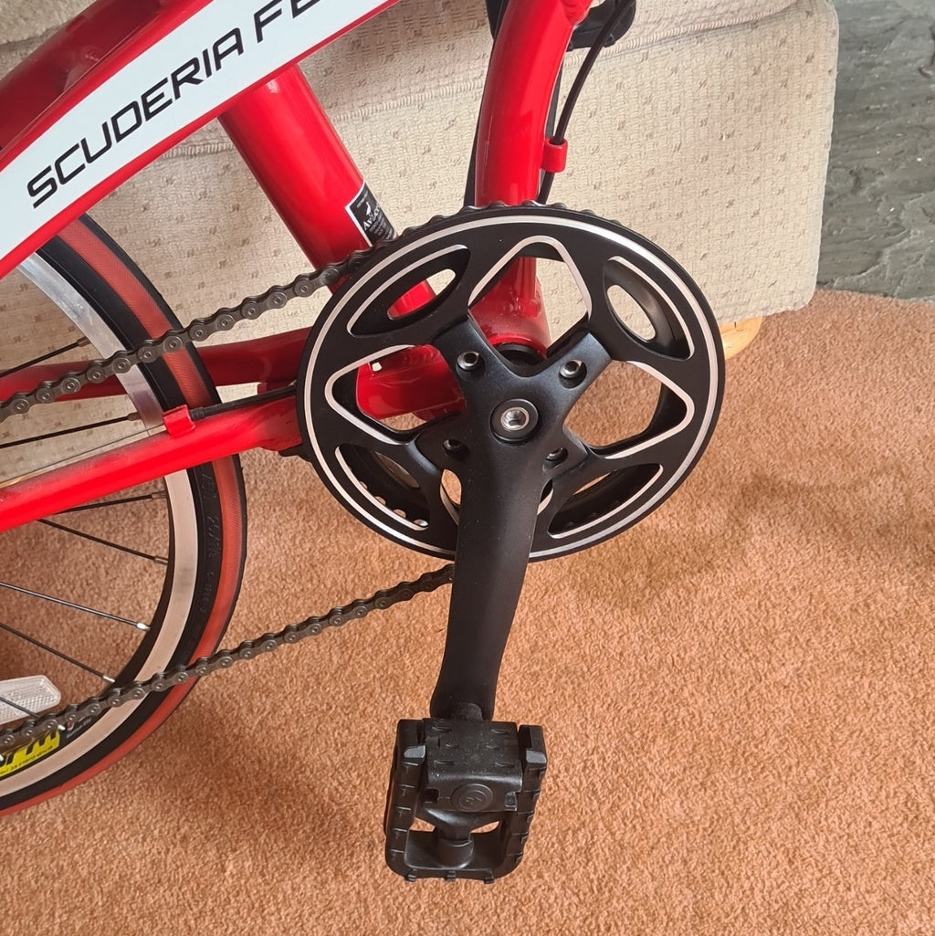Ferrari Folding Bike Frame Set, Red & White Bicycle Frame