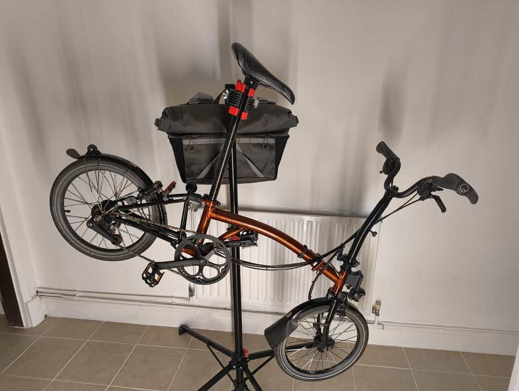 Brompton M6L 2022 Black Edition Flame Lacquer +Dynamo Lights, Large Bag And More