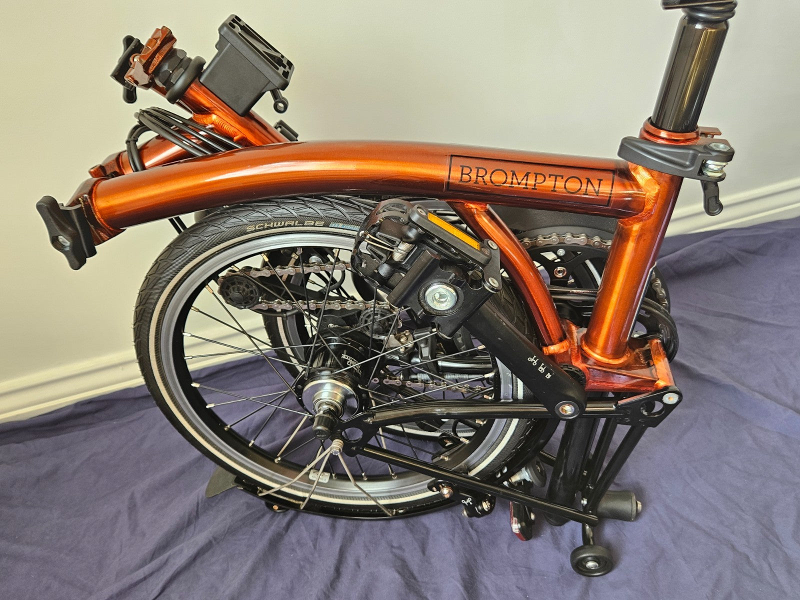 Brompton M6LX Superlight Titanium 6 Speed Flame Lacquer Excellent Condition