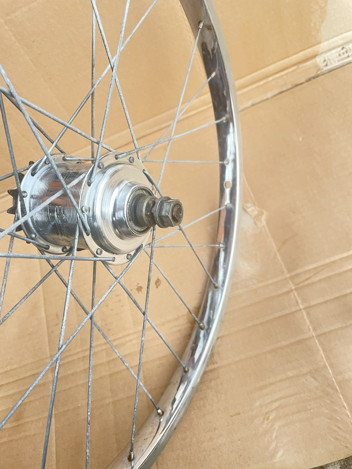 VINTAGE RETRO RALEIGH shopper rear WHEEL 20x 1 3/8th