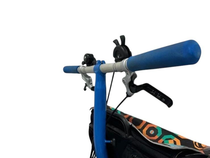 Brompton Barcelona Edition S6L (6 Speed) folding bicycle - Gloss Blue & Orange