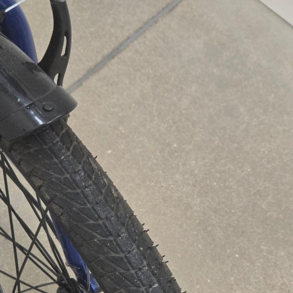 Apollo Tuck Folding Bike 20in Blue 1-Speed V-Brake Kickstand
