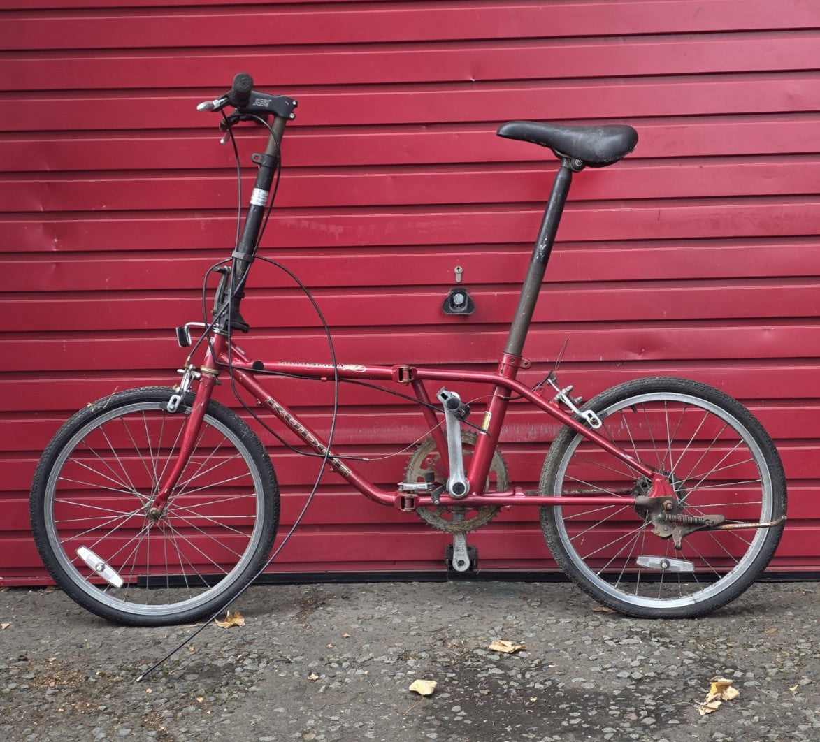 RARE* VINTAGE RUDGE TRANSPORT 7 FOLD UP BIKE BICYCLE (RESTORATION PROJECT)