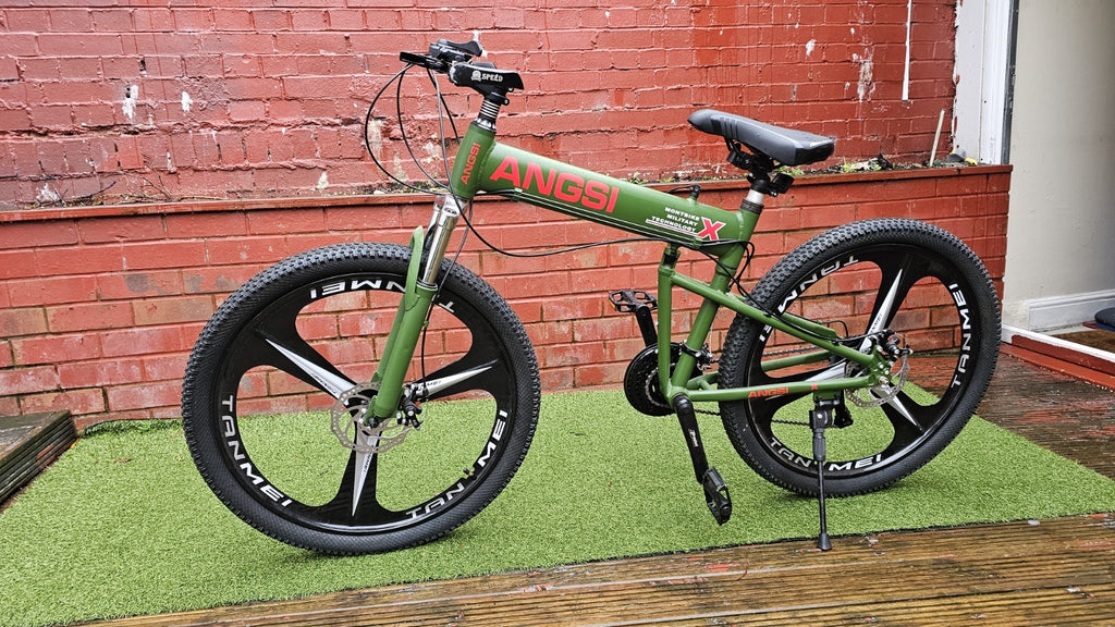 Angsi Folding Mountain Bike 26 Wheels 7 Speed MTB Bicycle