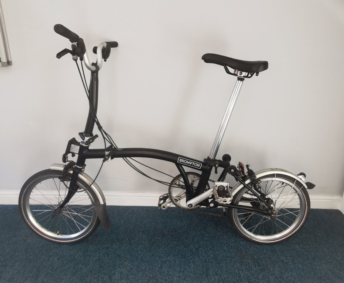 2023 Brompton C Line Explore, 6-speed, Black, High Handlebar