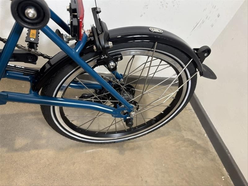 Brompton C Line 6 Speed 2024 Mid Handlebar Folding Bike - Ocean Blue