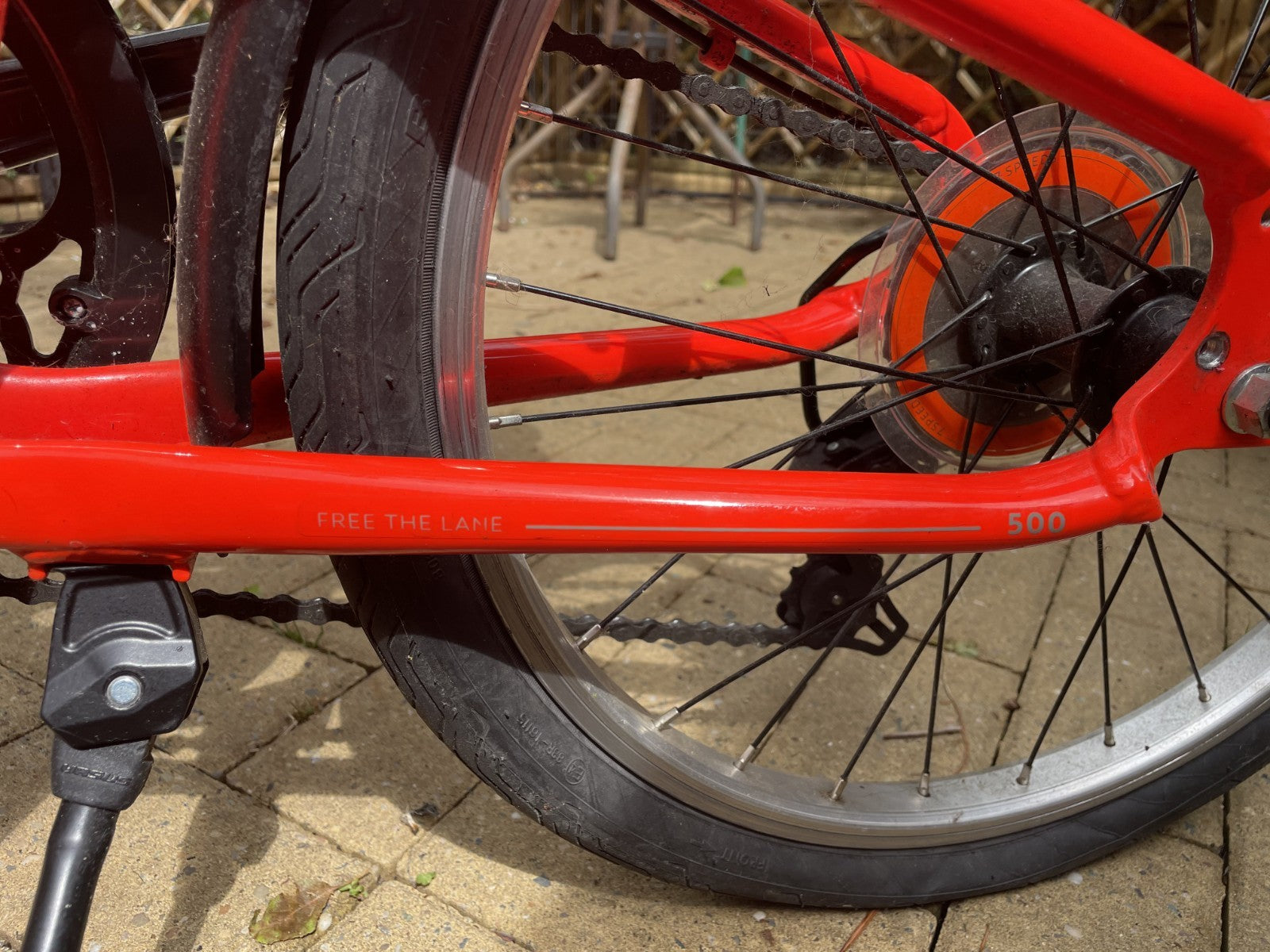 Folding Oxylane 500,  Bicycle - Orange