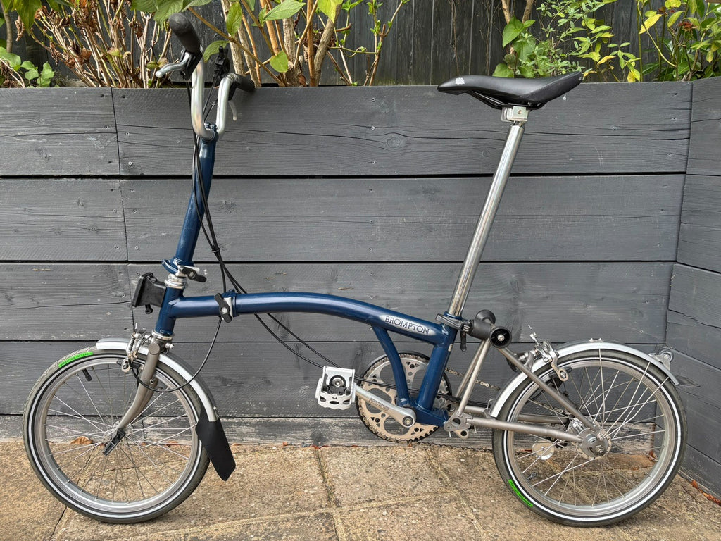 Brompton M3L-X Titanium C Line 3 speed Tempest Blue - Excellent Used Condition