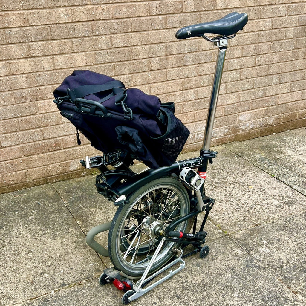 Brompton P6R Black Folding Bike 6 Speed Shimano Hub Dynamo +Genuine Brompton Bag