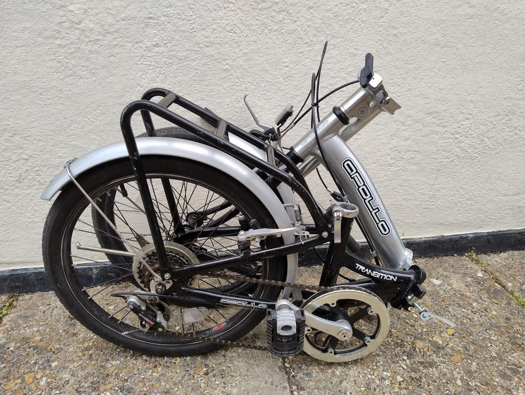 Apollo Transition Adult Unisex  Aluminium Folding Bike MISSING SEATPOST AND SEAT