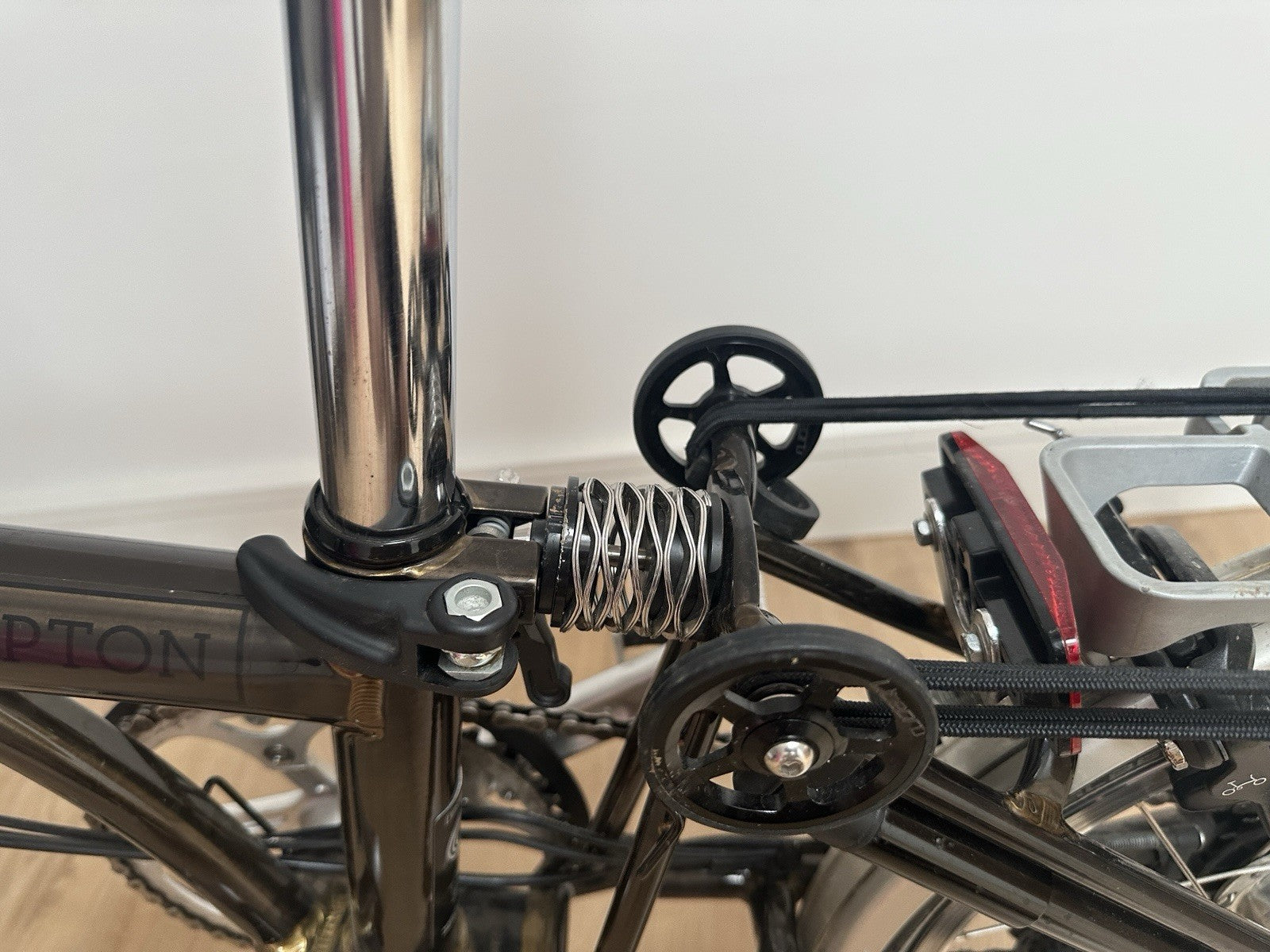Nearly New Brompton Bike C line 2022 In Raw Lacquer.