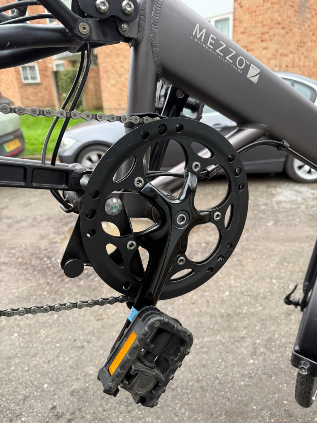 Mezzo D9 folding bike graphite grey very good original condition