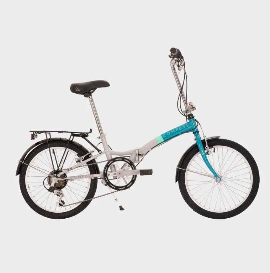 Blue Compass Northern Folding Bike Bicycle 6 Speed 20" Wheels Easy Storage