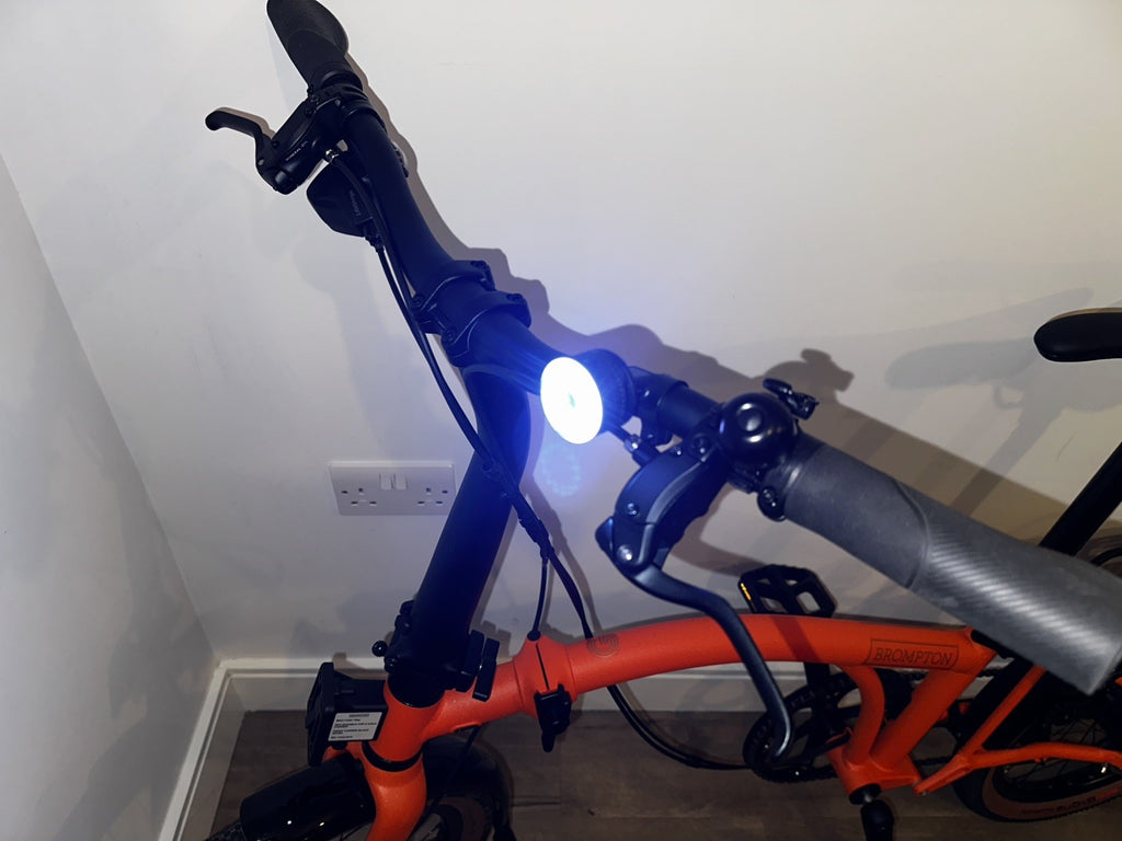 Brompton G-Line(roller frame), M, Orange, 8 speed - Be seen lights included