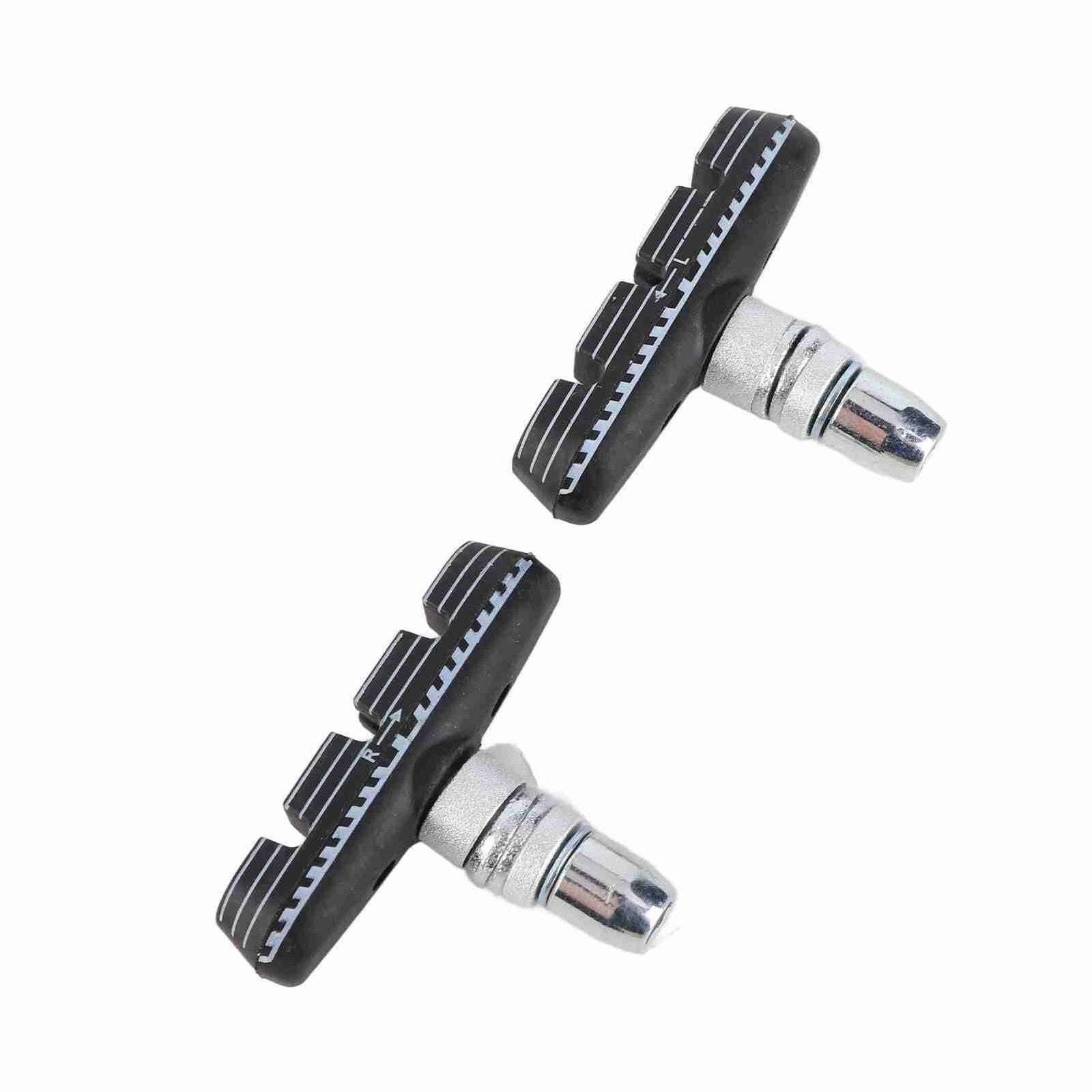 1 Pair 55mm Folding Bike Brakes Pads Bicycle VBrake Rubber Blocks With Nuts For