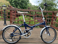 🔥Rare Chevrolet Chevy 20in Folding Bike 6 Speed Shimano Revoshift Blue