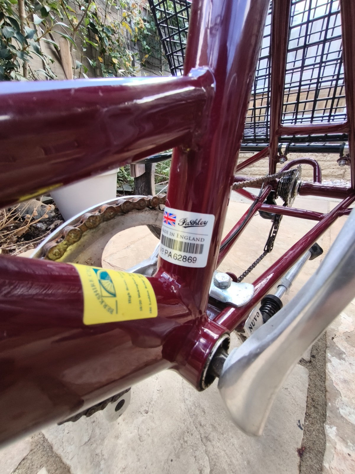 Adult Folding Pashley  Tricycle Tri-1 Burgandy 17" frame, good condition