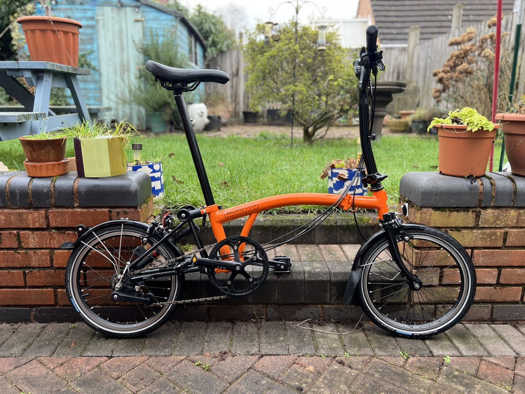 Brompton M6L Black Edition - Orange - Rare Ltd Edition colour and spec