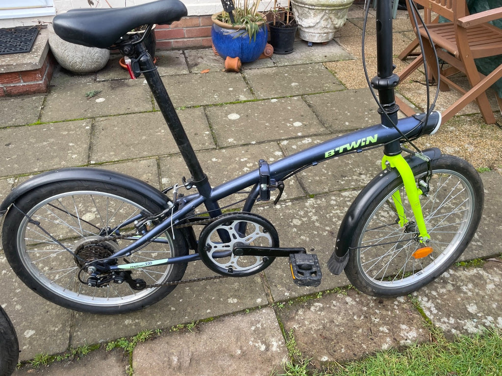 Pair BT Twin Adult Folding Bikes 7 speed