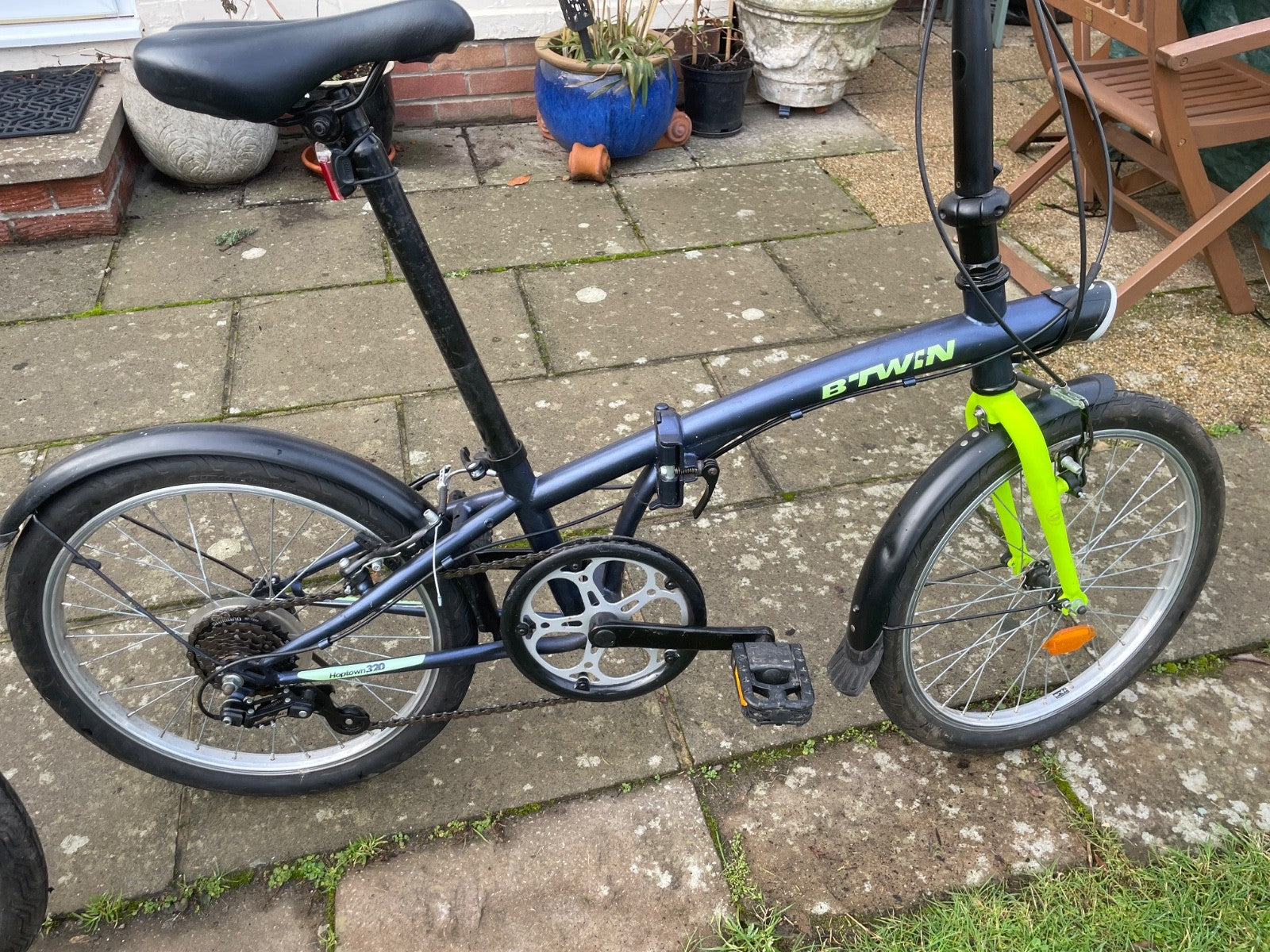 Pair BT Twin Adult Folding Bikes 7 speed