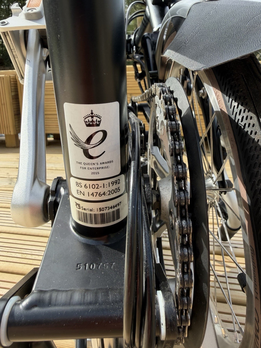 Brompton Folding Bike 6-Speed Black Excellent Used Condition