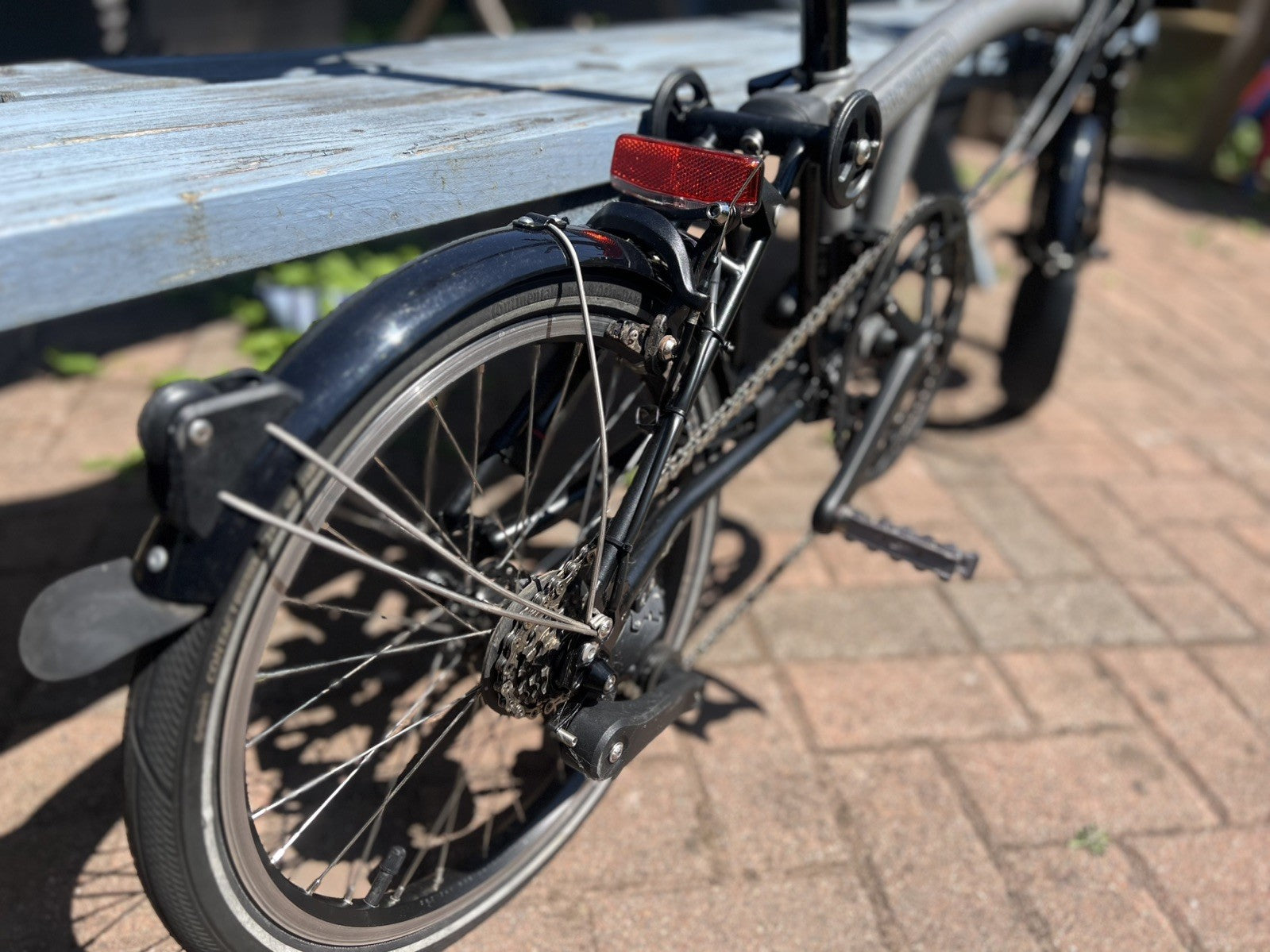 Brompton Electric P Line Urban Folding Bike – Storm Grey – loads of extras (£500
