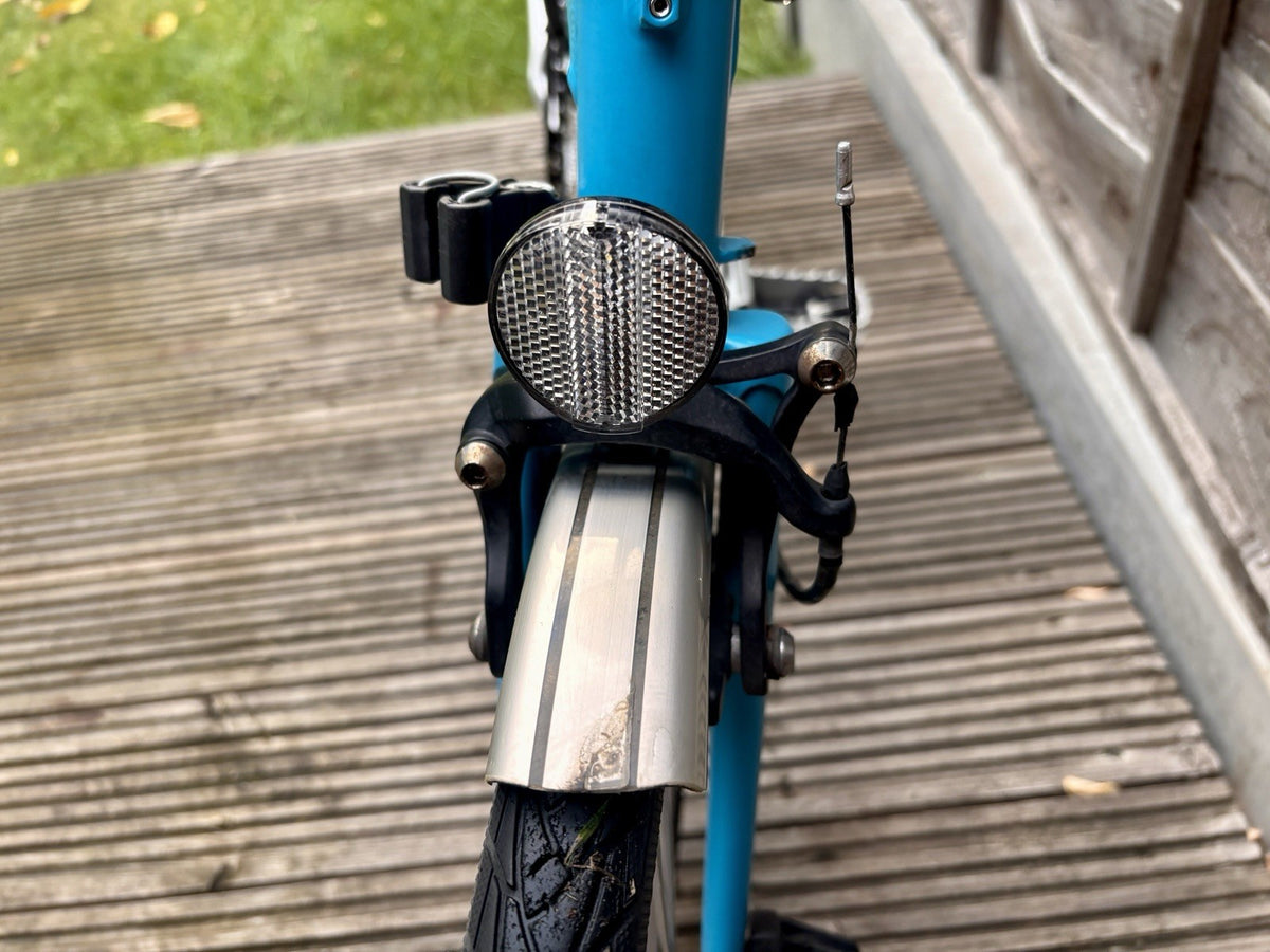 Brompton S2L Folding Bike Blue Lagoon - 2 speeds - 16in Wheels Mudguards