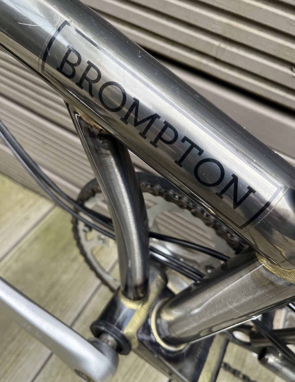 Brompton C Line S6R (6 Speed) folding bicycle - Raw Lacquer
