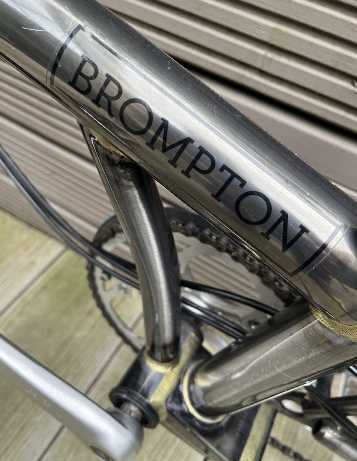 Brompton C Line S6R (6 Speed) folding bicycle - Raw Lacquer