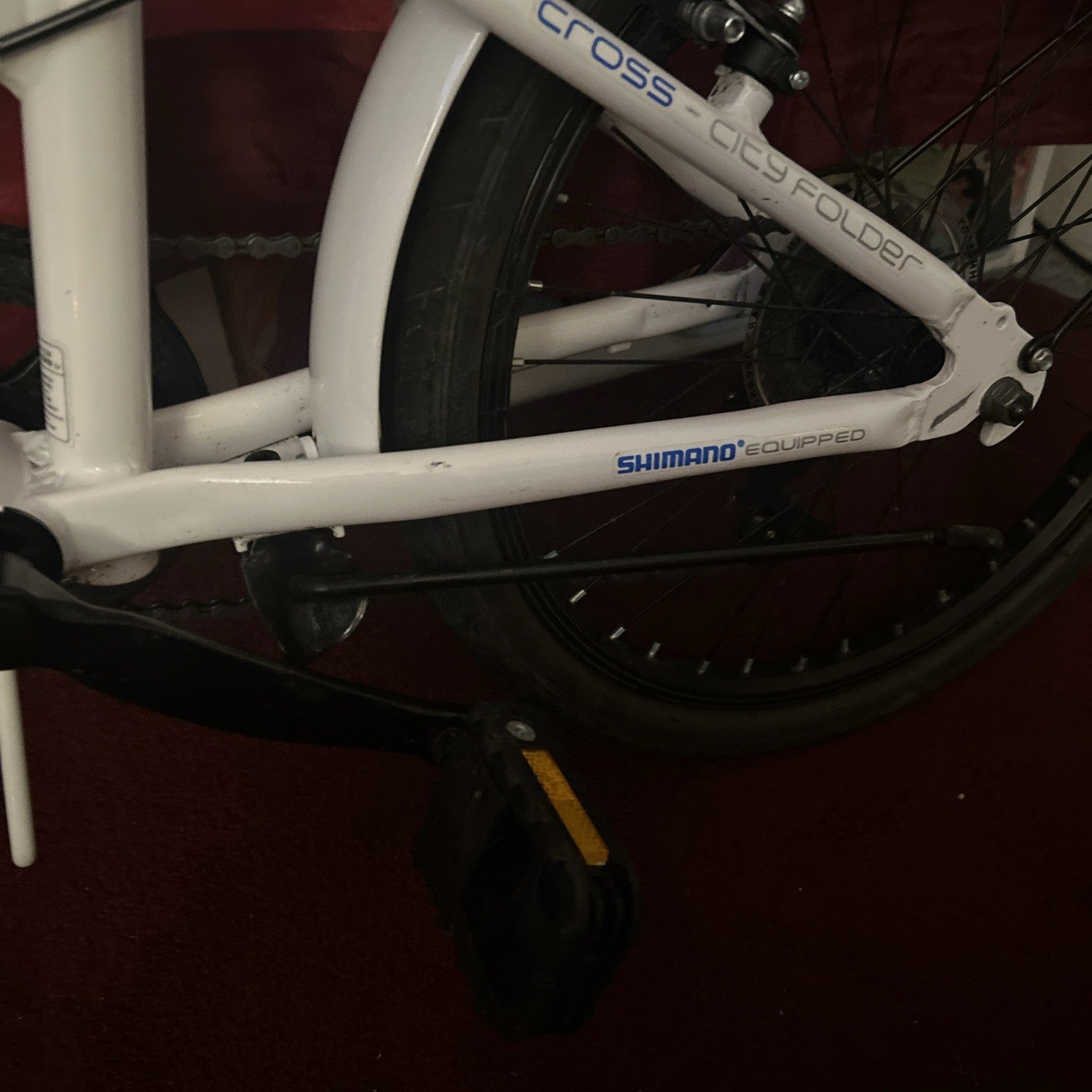 Cross CRF300 alloy folding bike 20in white colour