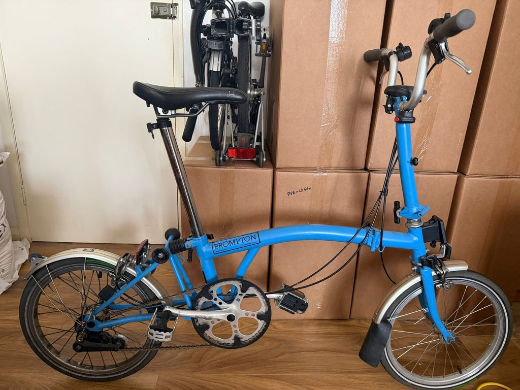 Brompton M3L folding bicycle Blue