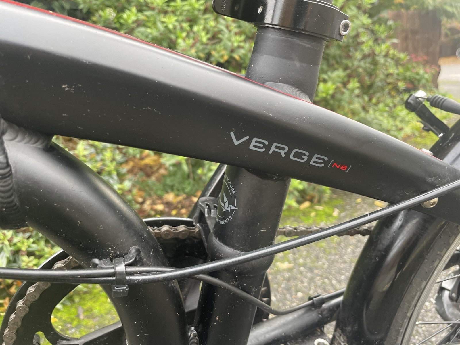 Tern Verge N8 Folding Bike 20” 8 Speed Matte Black Commuter 2019 Model