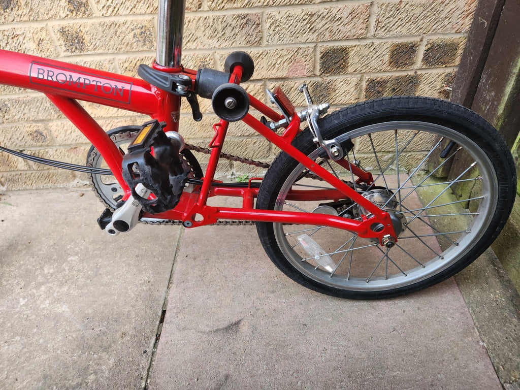 Vintage 2006 Brompton M3E Folding Bike - 3 Speed - Red - Classic M-Bars