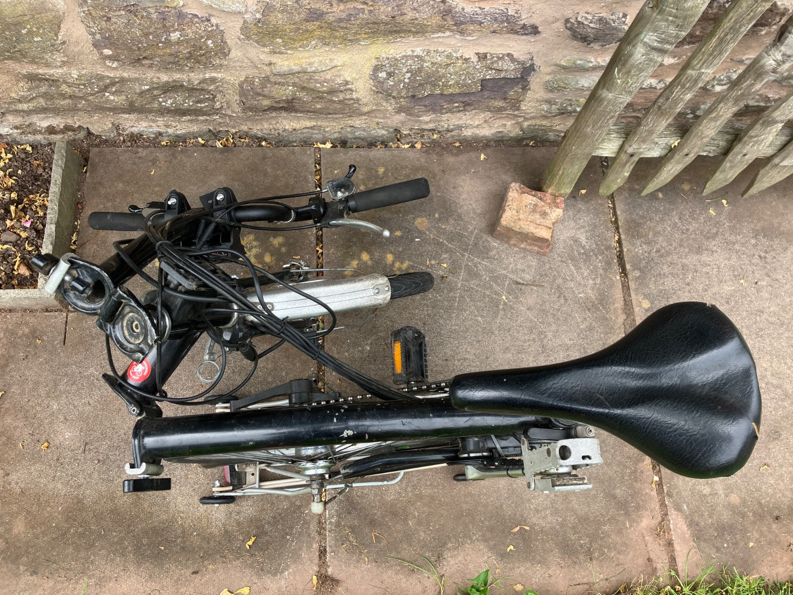 Vintage Brompton 1992-97 M5R 5-Speed Black – Modified with Swytch Conversion Kit