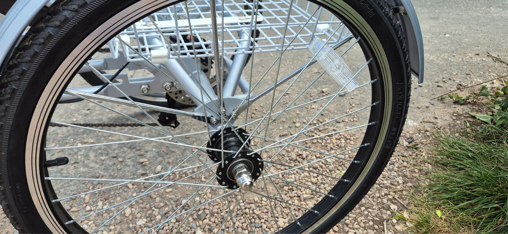 Scout Electric Folding Tricycle in Silver