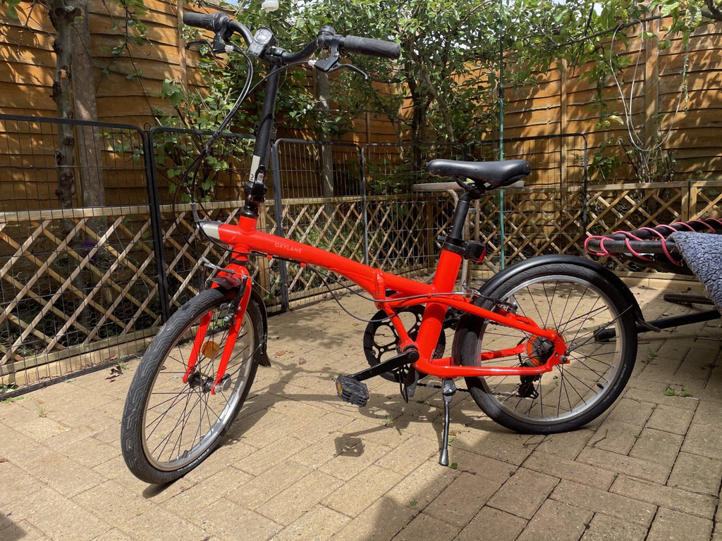 Folding Oxylane 500,  Bicycle - Orange