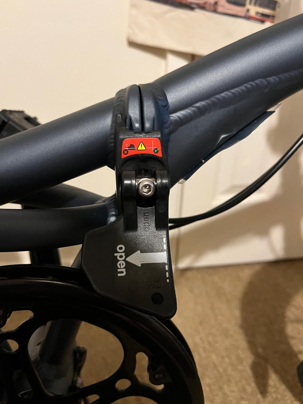 Decathlon Folding Bike btwin 500 Blue
