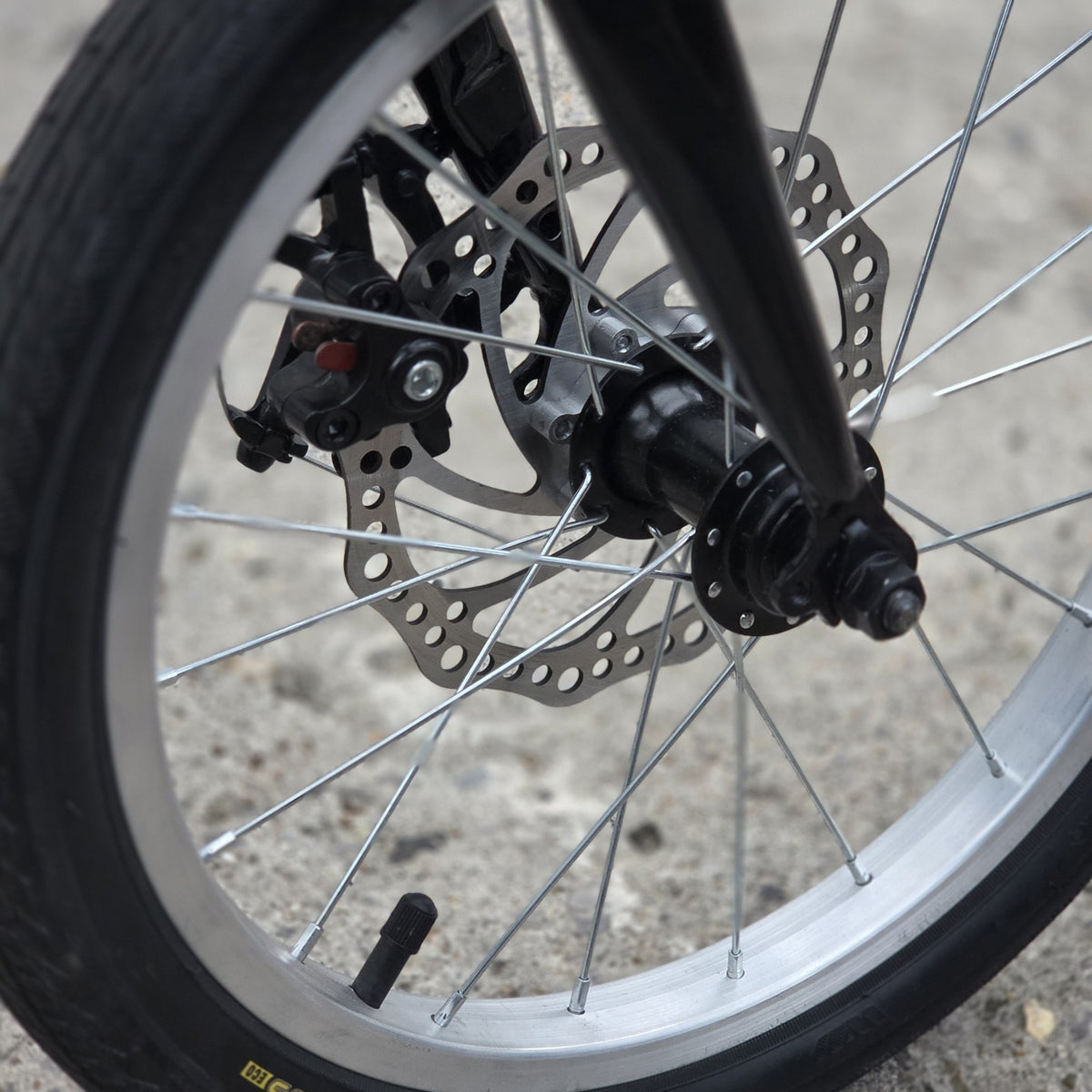 Folding Bicycle 16" Inch Bikes for Adults 6-Speed Foldable City Bicycle Black