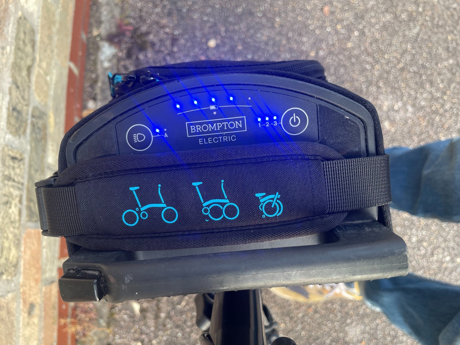 Brompton Electric 6-speed Folding Bike (Black) - Well Used & Needs a Service