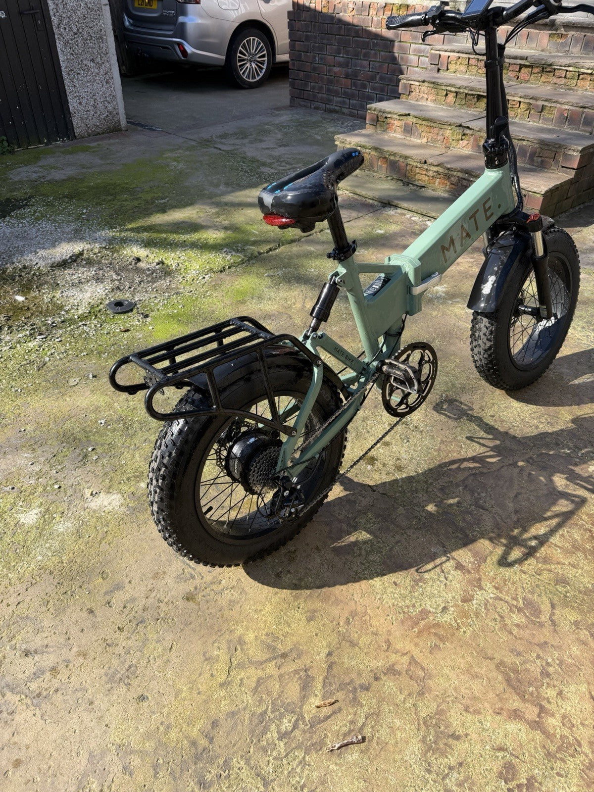 Mate x Bike Folding Green Bike On Off Road