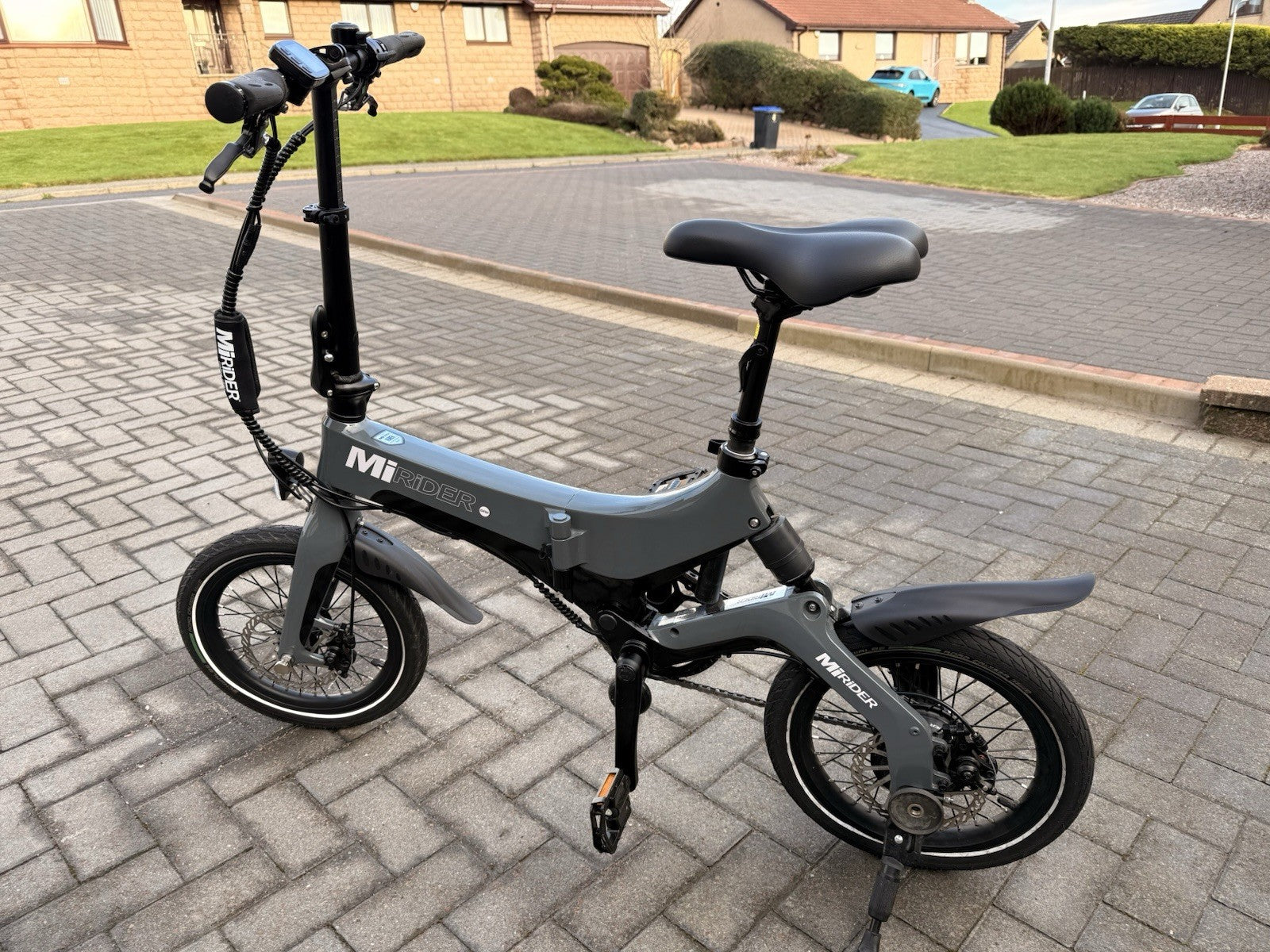 MiRider One  16 Grey Folding Bike Ideal For Motorhomes Campervans And Caravans