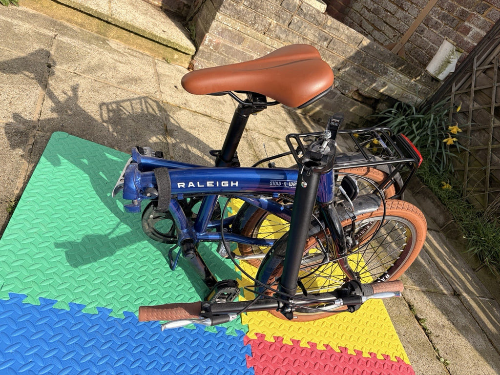 Raleigh Stowaway Folding Bike 2023 Blue